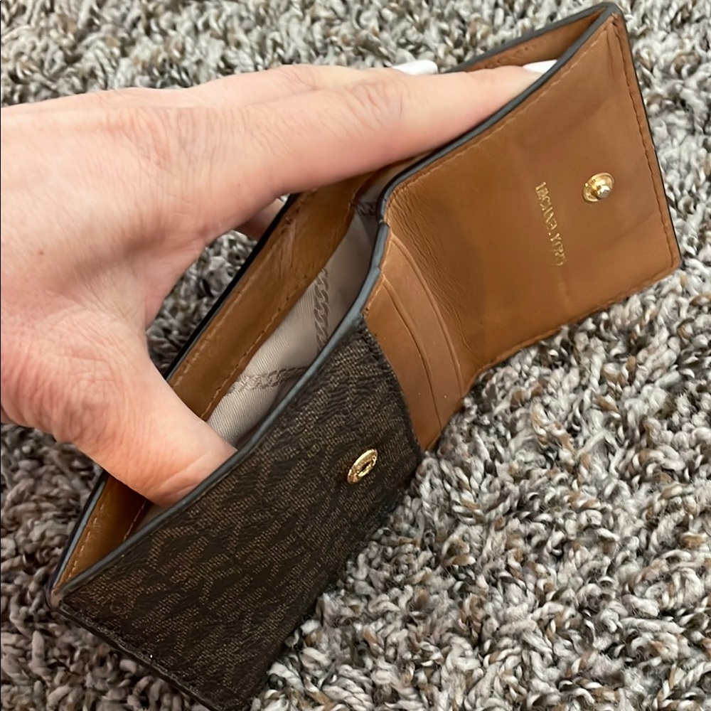 Michael Kors Brown Monogram Wallet - Picture 3 of 3